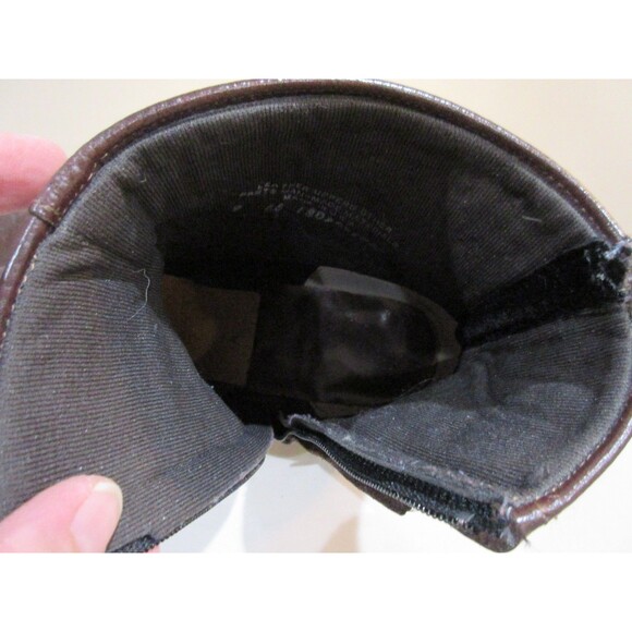 Abilene Western Dress Boots Women Sz 9 Brown Side Zip Leather - Picture 11 of 12